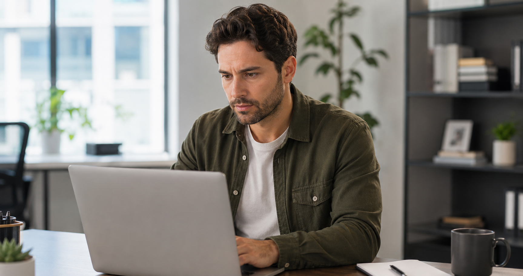 Gestor analisando informações de desempenho da equipe de vendas